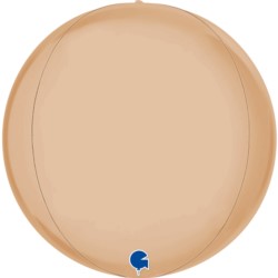 Balon Grabo 15'' Globe Satin Nude 4D