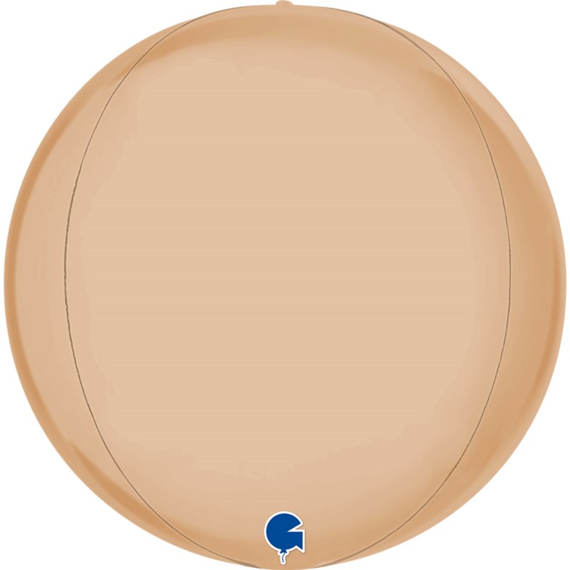 Balon Grabo 15'' Globe Satin Nude 4D