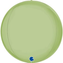 Balon Grabo 15'' Globe Satin Olive Green 4D