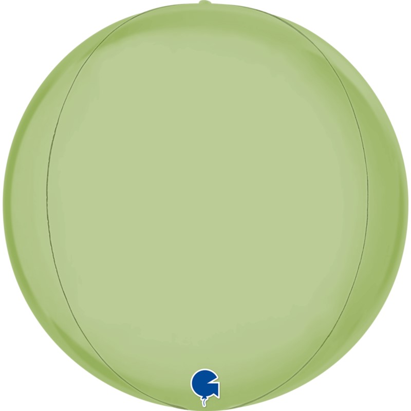 Balon Grabo 15'' Globe Satin Olive Green 4D