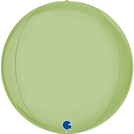Balon Grabo 15'' Globe Satin Olive Green 4D