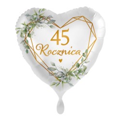 Balon foliowy okrągły 45 rocznica ślubu 43cm