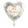 Balon foliowy okrągły 45 rocznica ślubu 43cm