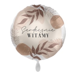 Balon foliowy 43cm Serdecznie witamy