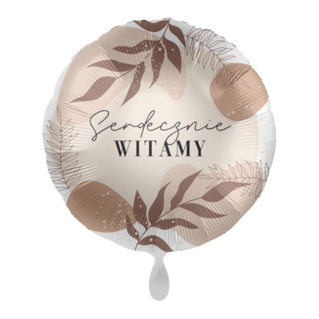 Balon foliowy 43cm Serdecznie witamy