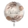 Balon foliowy 43cm Serdecznie witamy