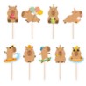 Topper na tort Capybara 9szt.