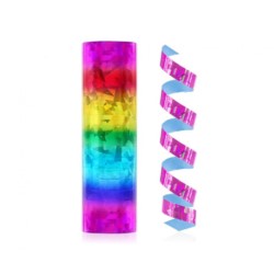Serpentyna holograficzna tęczowa - 4 m/ 1 szt.