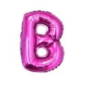 Balon foliowy "Litera B", różowa 35 cm.