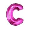 Balon foliowy "Litera C", rózowa, 35 cm