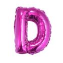Balon foliowy "Litera D" różowa 35 cm