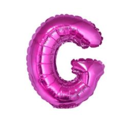 Balon foliowy "Litera G", różowa, 35 cm