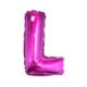 Balon foliowy "Litera L" różowa 35 cm