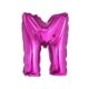 Balon foliowy "Litera M", różowa 35 cm