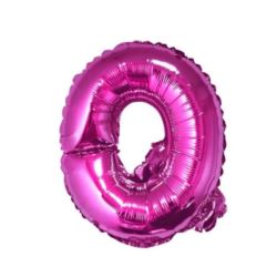 Balon foliowy "Litera Q", różowa 35 cm