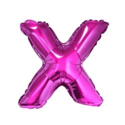 Balon foliowy "Litera X", różowa, 35 cm