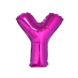 Balon foliowy "Litera Y", różowa, 35 cm